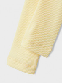 NAME IT Modal Rib Leggings Kab Pastel Yellow